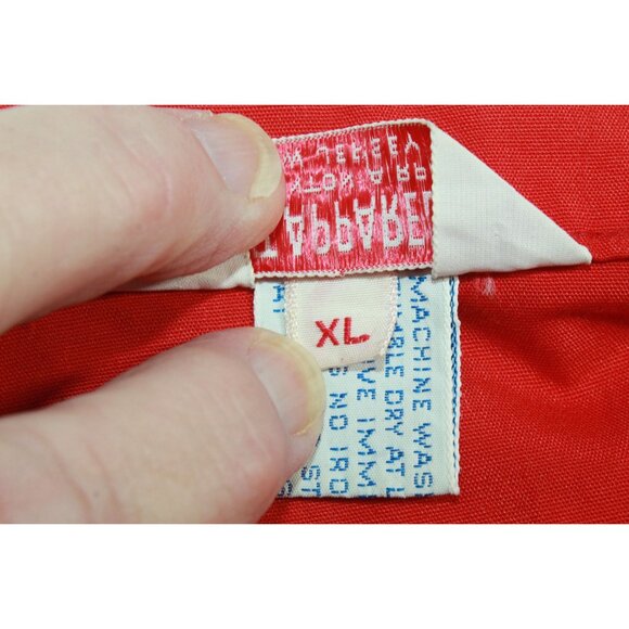 Vintage Flight Apparel Ind. Red Zip AOPA Patch Jacket Men's XL Retro Aviation - Picture 9 of 12